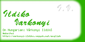 ildiko varkonyi business card
